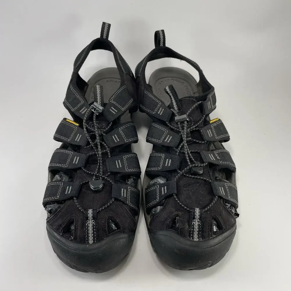 Keen Whisper Black Sandals Mens Size 13 Waterproof Closed Toe Hiking Fisherman